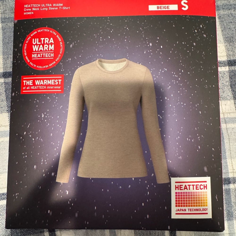 Uniqlo HEATTECH Red Thermal Top
